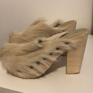 Brother Vellies Springbok Fur Clogs
